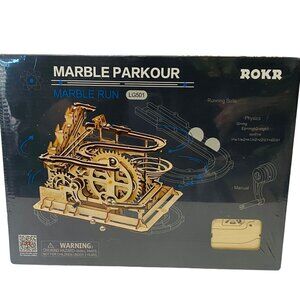 Marble parkour marble run LG501 wooden mechanical model kit by ROKR NEW